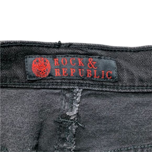 Rock & Republic Gray Denim Skirt size 10 - Picture 6 of 10